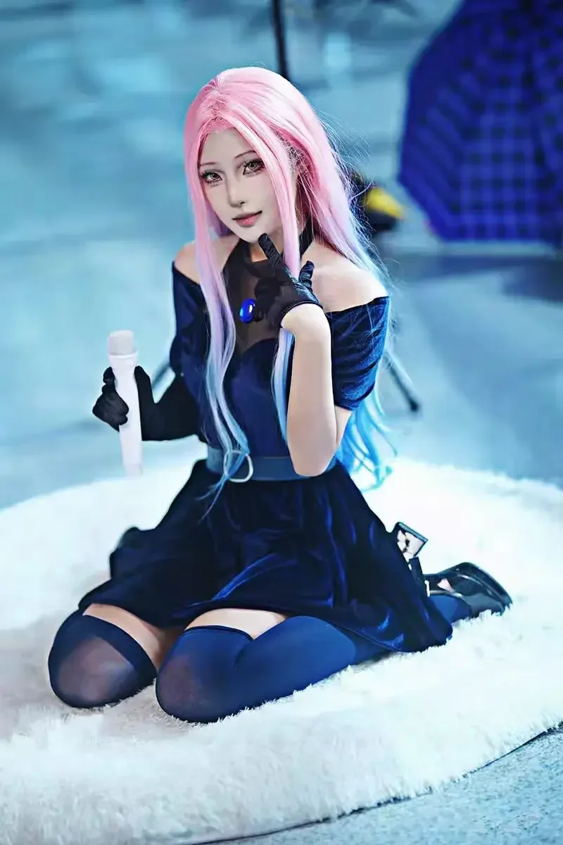 Anime Cosplay Blue Hair - Костюм для косплея Мизи 2026, аниме-костюм