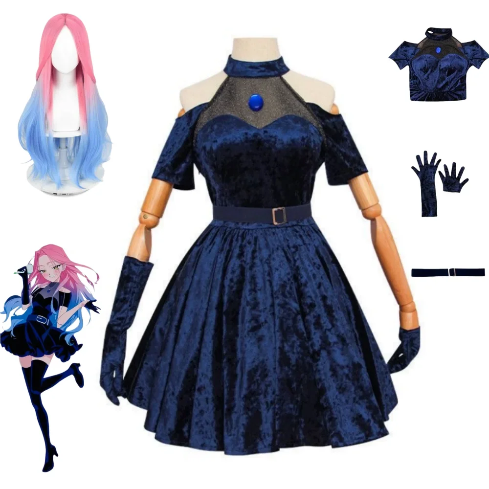 Костюм для косплея Mizi 2026:  – обзор и цена Anime Cosplay Blue Hair