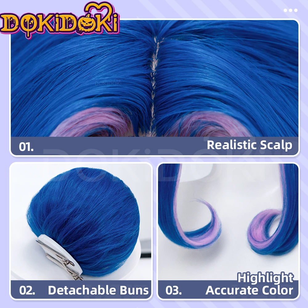 В НАЛИЧИИ Парик Гвиневра Оливи – обзор и цена Anime Cosplay Blue Hair
