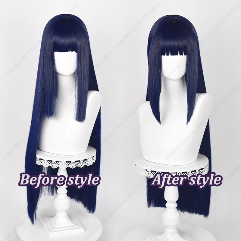 Парик для косплея Хинаты Хьюги – обзор и цена Anime Cosplay Blue Hair